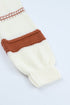 V-Neck Knitted Lantern Sleeve Pullover Sweater